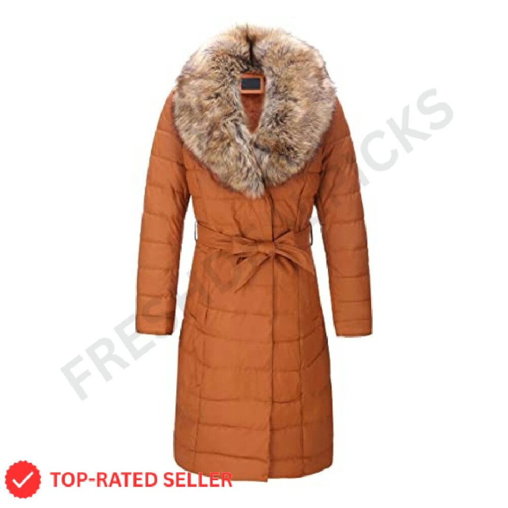 Winter Puffer Jacket Patchwork Plush Lining Remov… - image 2